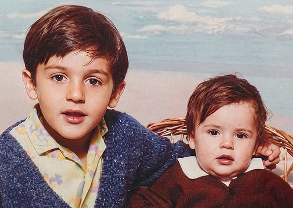 Milos and Igor as children